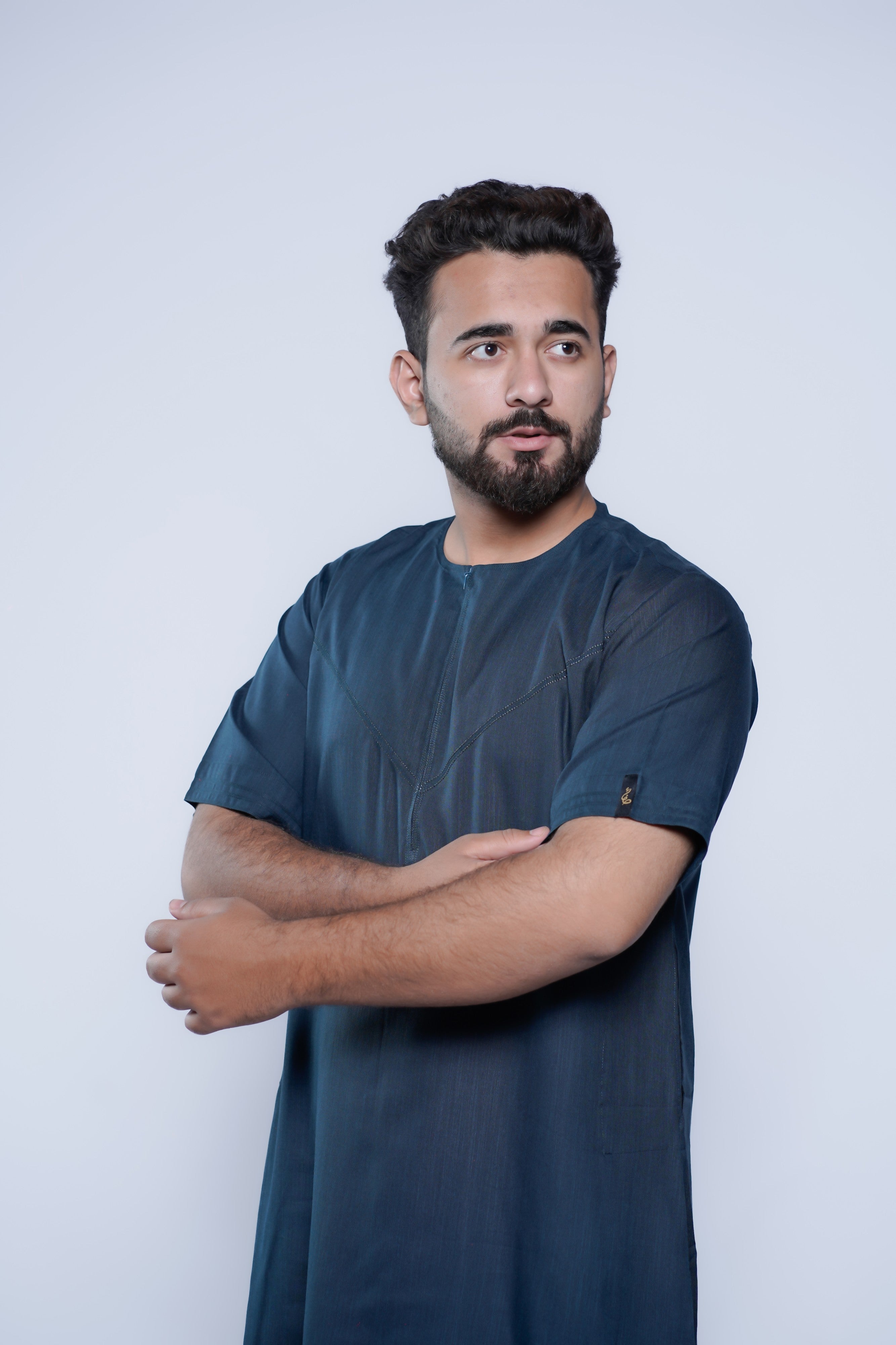 Short Sleeve Omani Jump Stitch Jubba