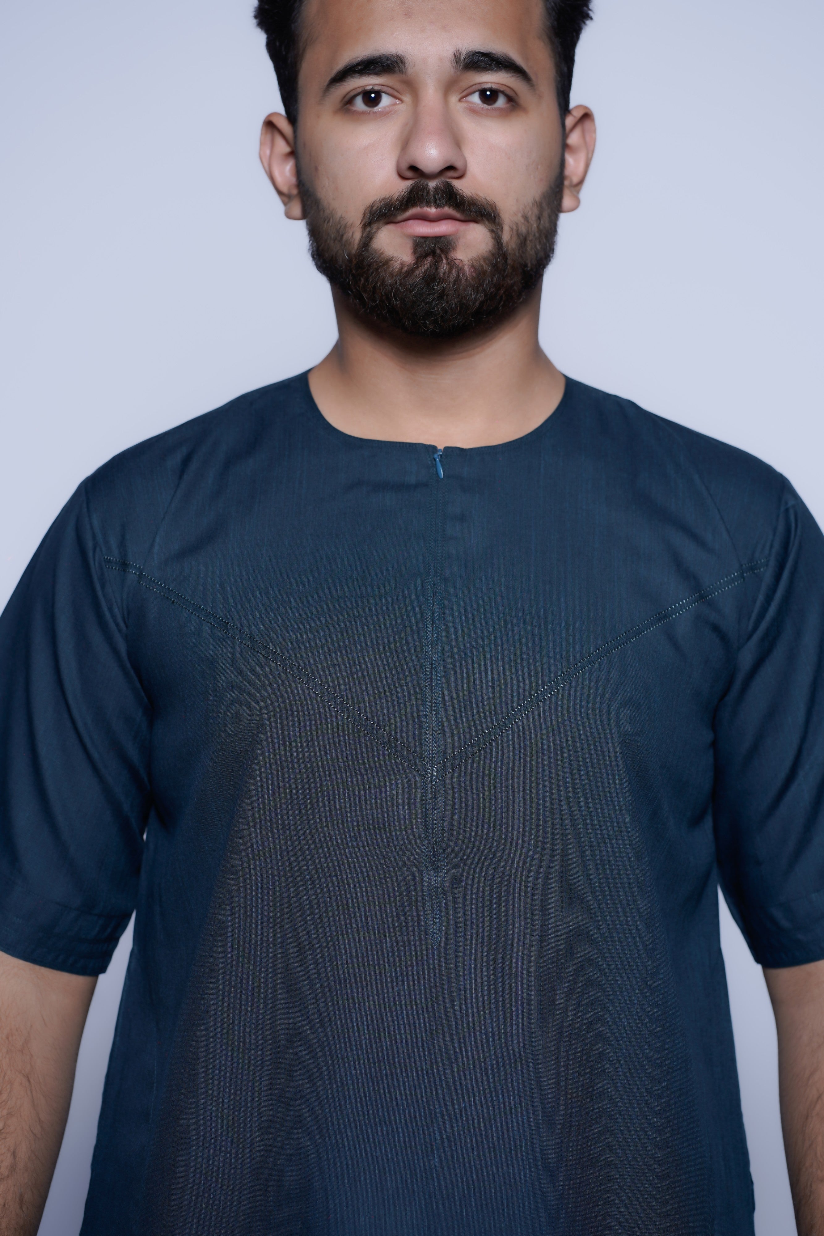 Short Sleeve Omani Jump Stitch Jubba