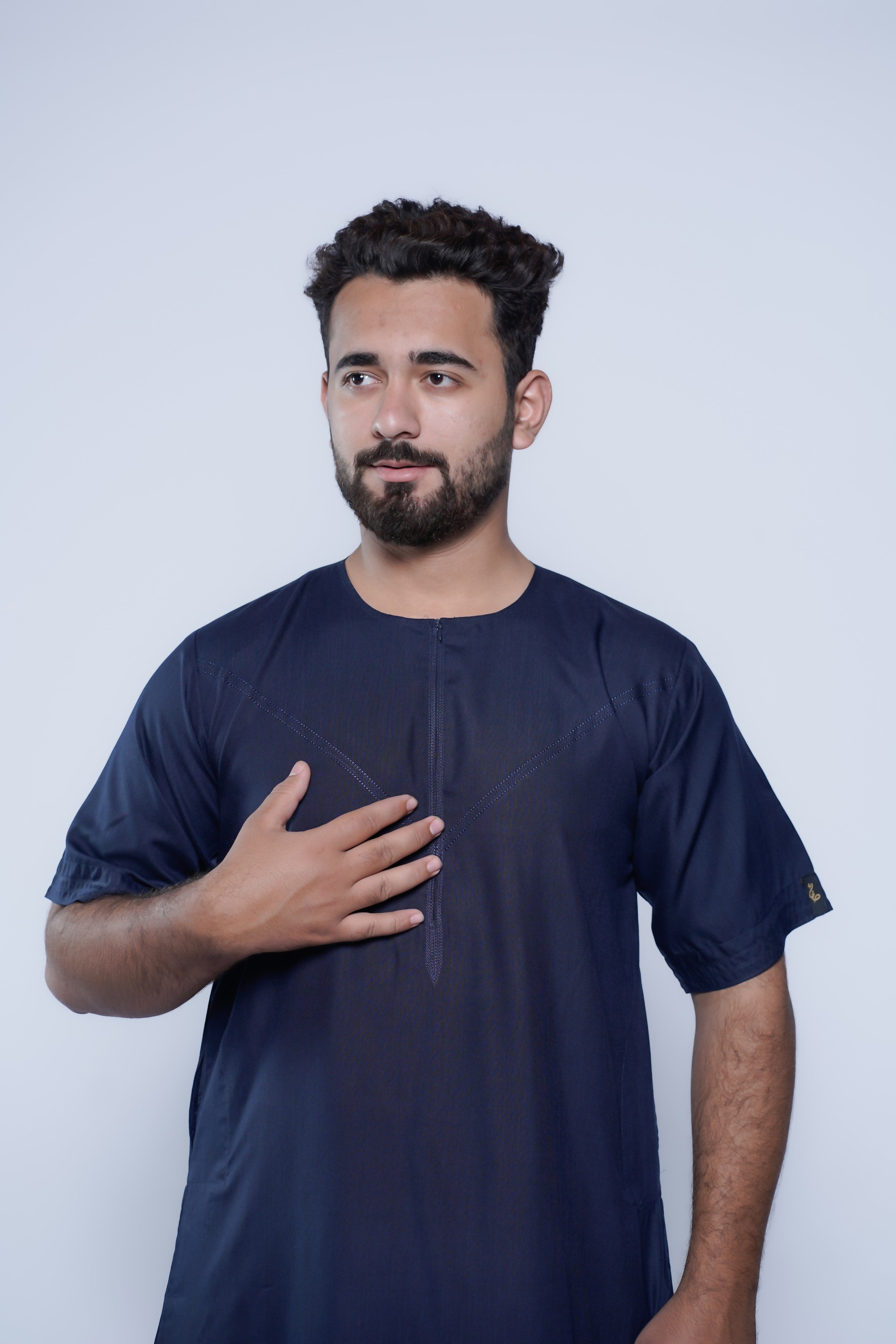 Short Sleeve Omani Jump Stitch Jubba