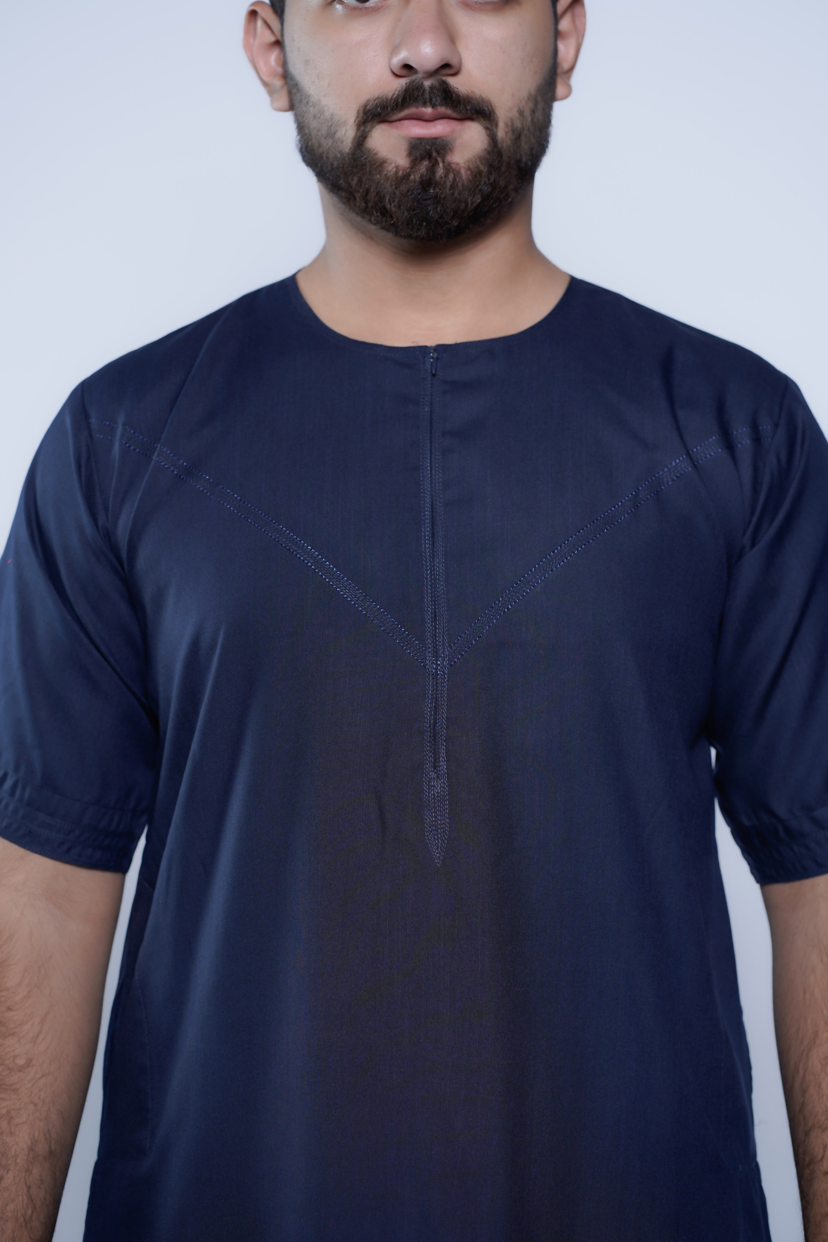 Short Sleeve Omani Jump Stitch Jubba