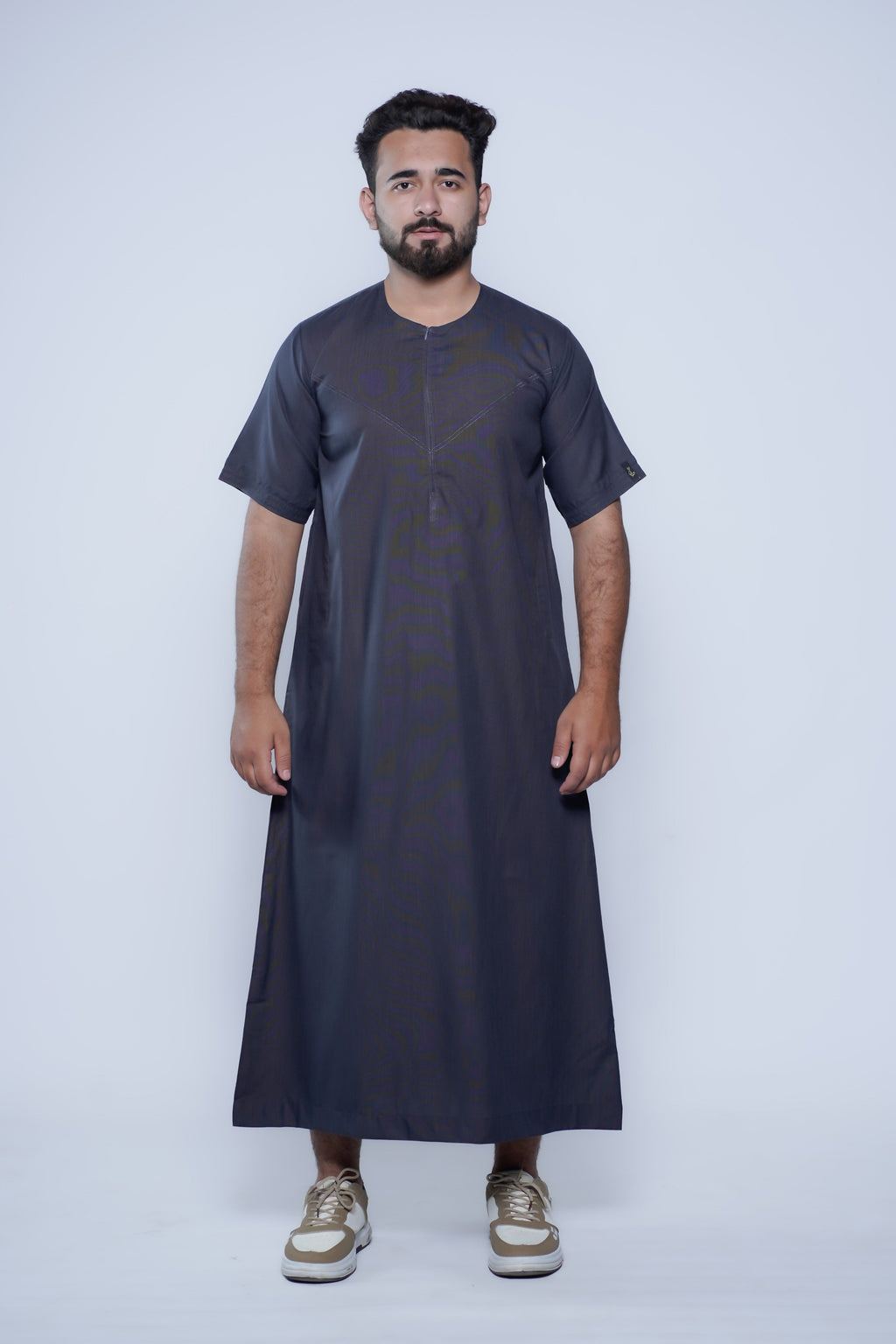 Short Sleeve Omani Jump Stitch Jubba