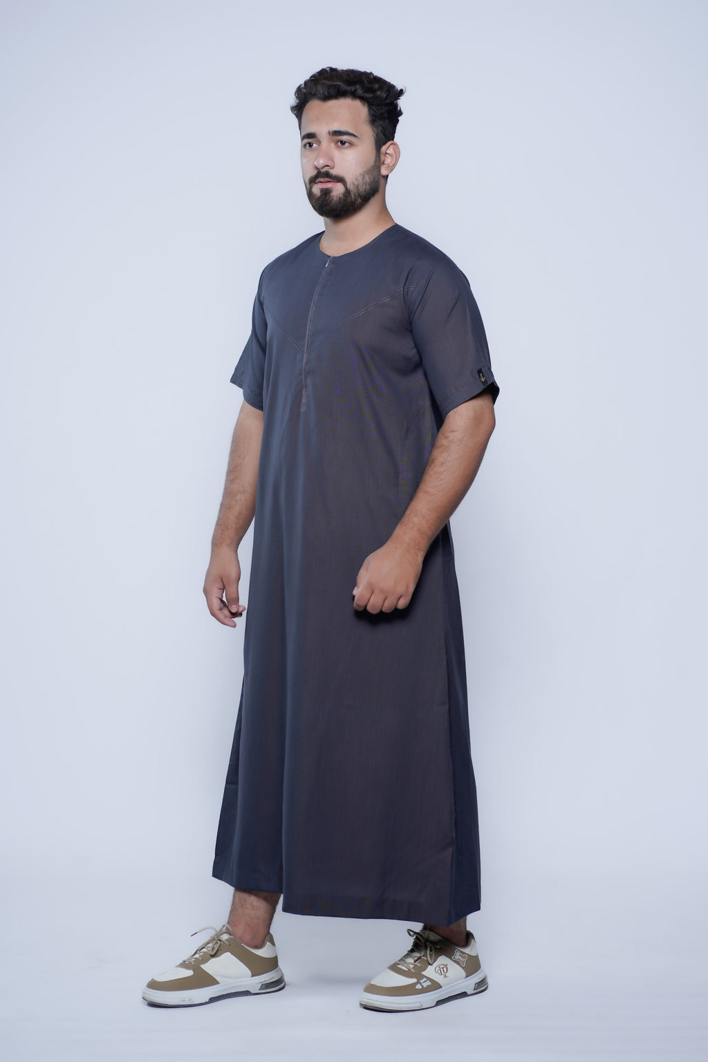 Short Sleeve Omani Jump Stitch Jubba