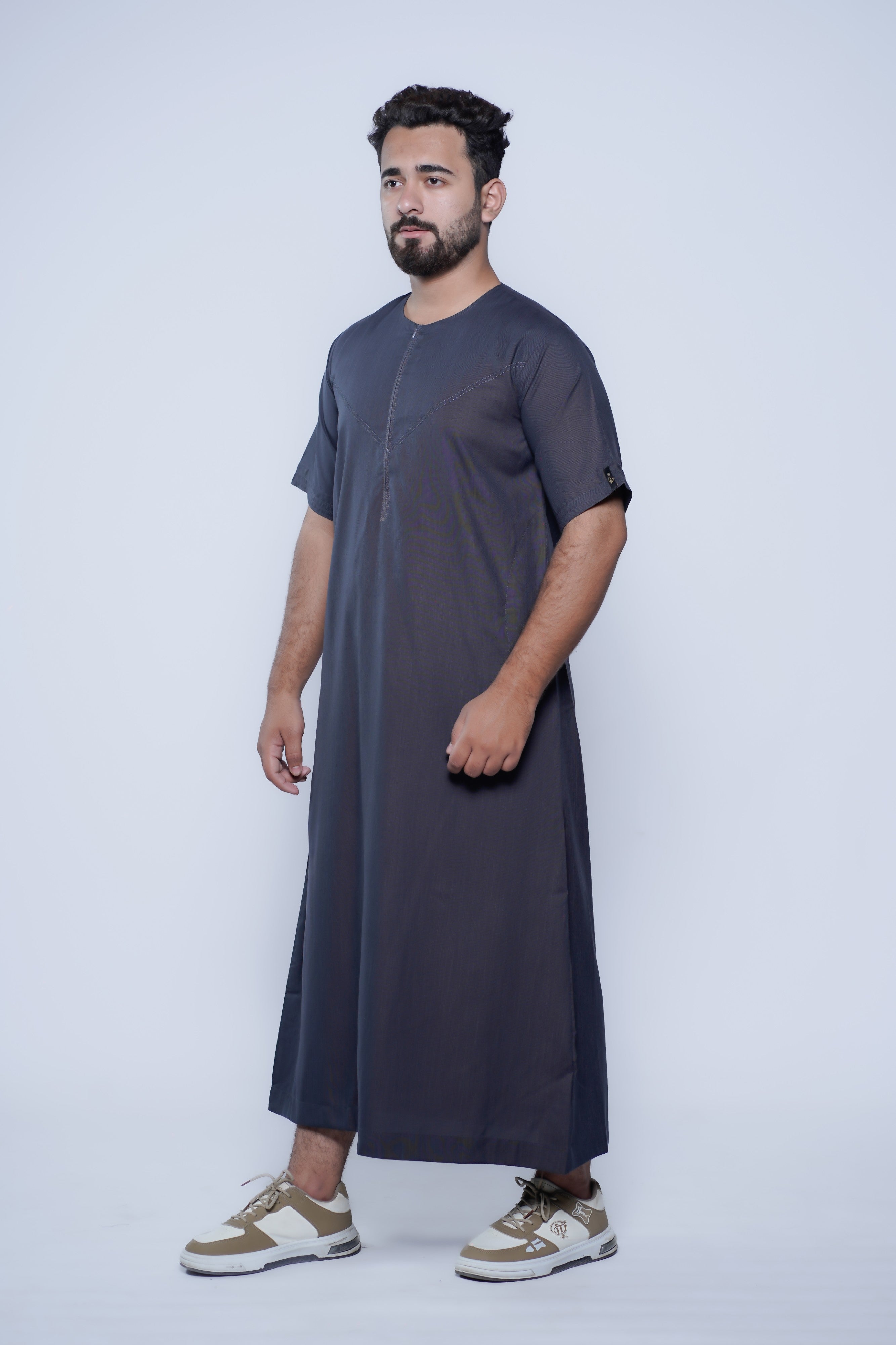 Short Sleeve Omani Jump Stitch Jubba