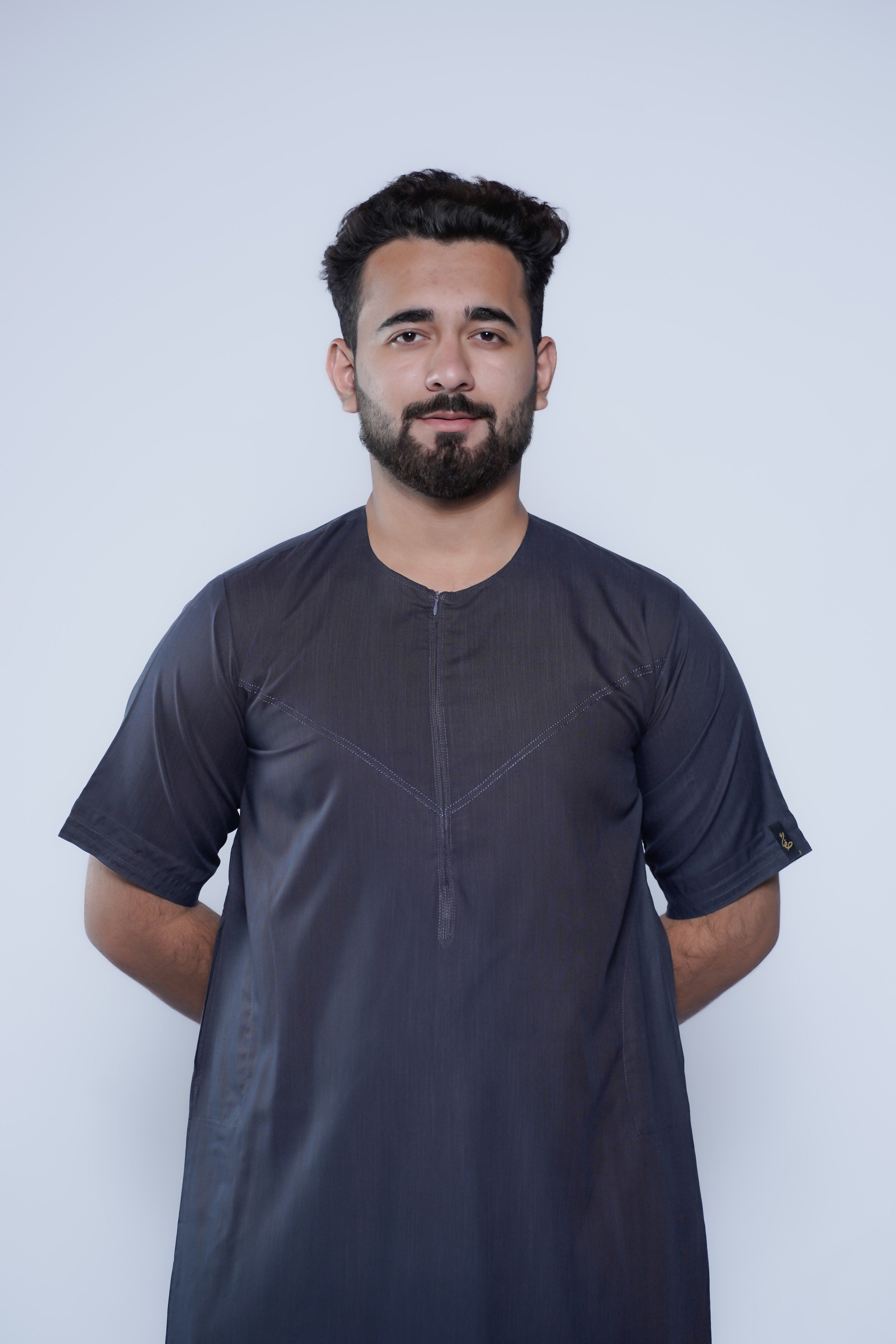 Short Sleeve Omani Jump Stitch Jubba