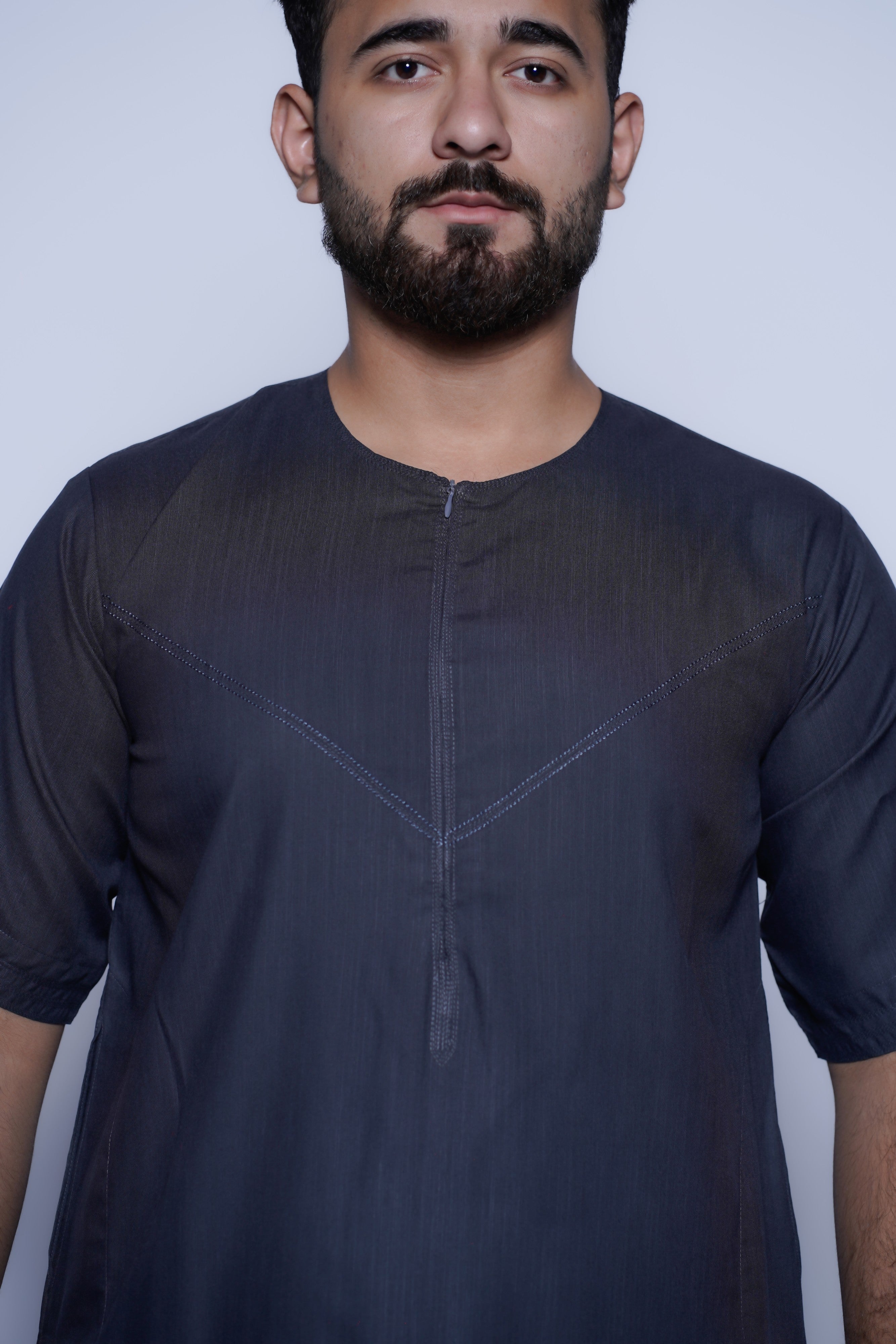 Short Sleeve Omani Jump Stitch Jubba