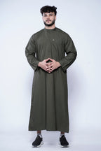 Omani Band Collar Jubba With Buttons