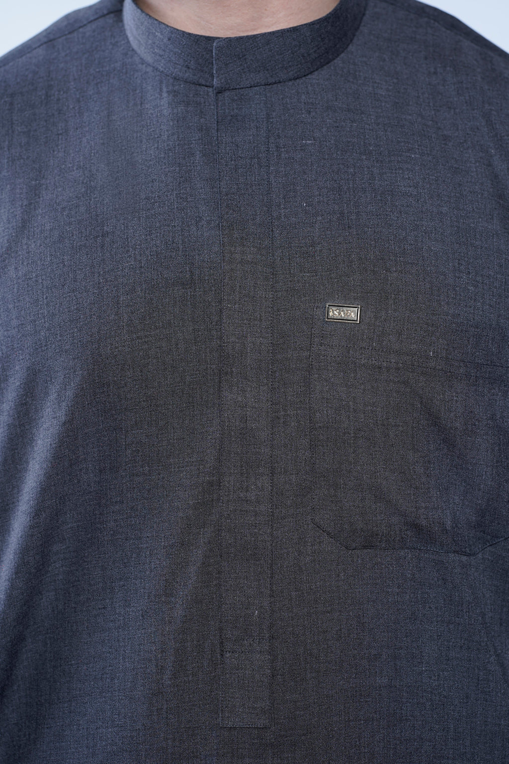 Omani Band Collar Jubba With Buttons
