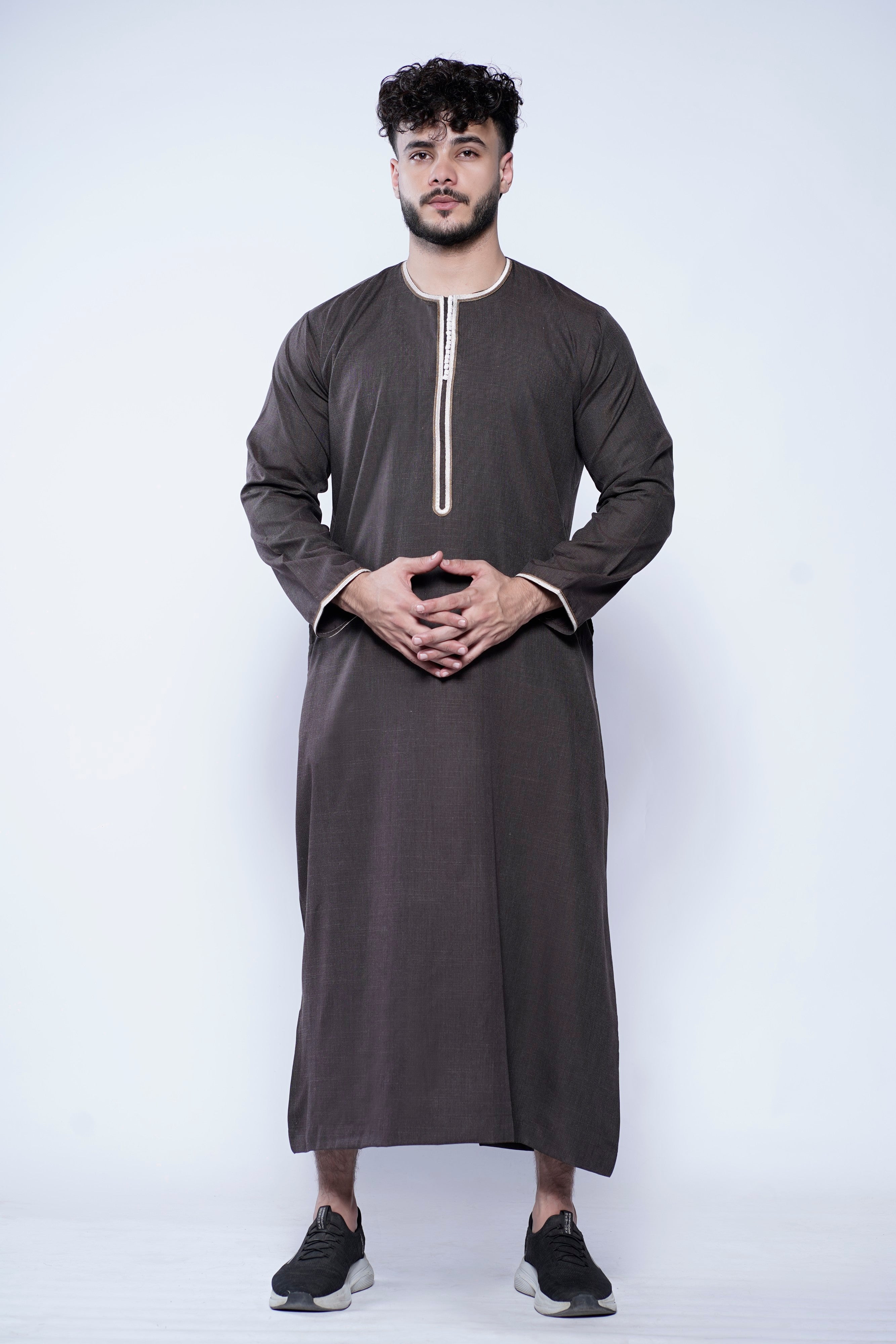 Long Sleeve Omani Embroidery Jubba