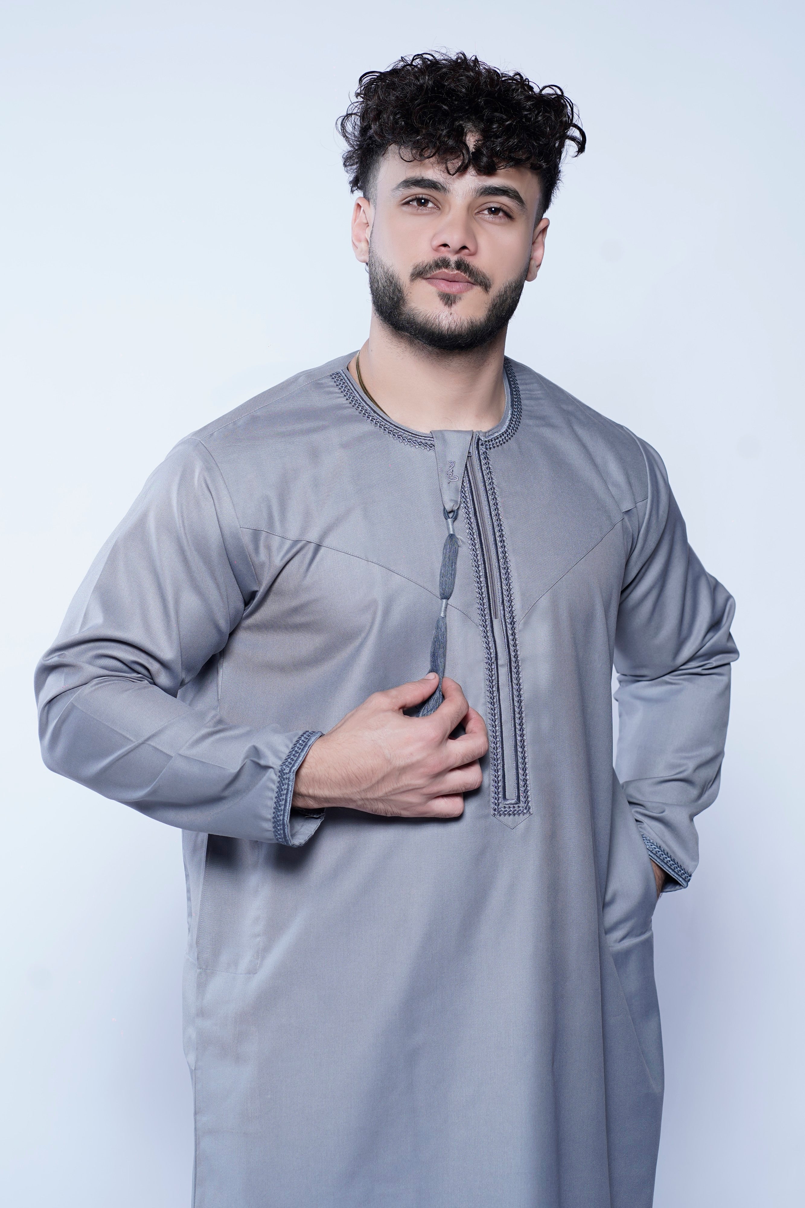Omani Embroidery Tassel Jubba