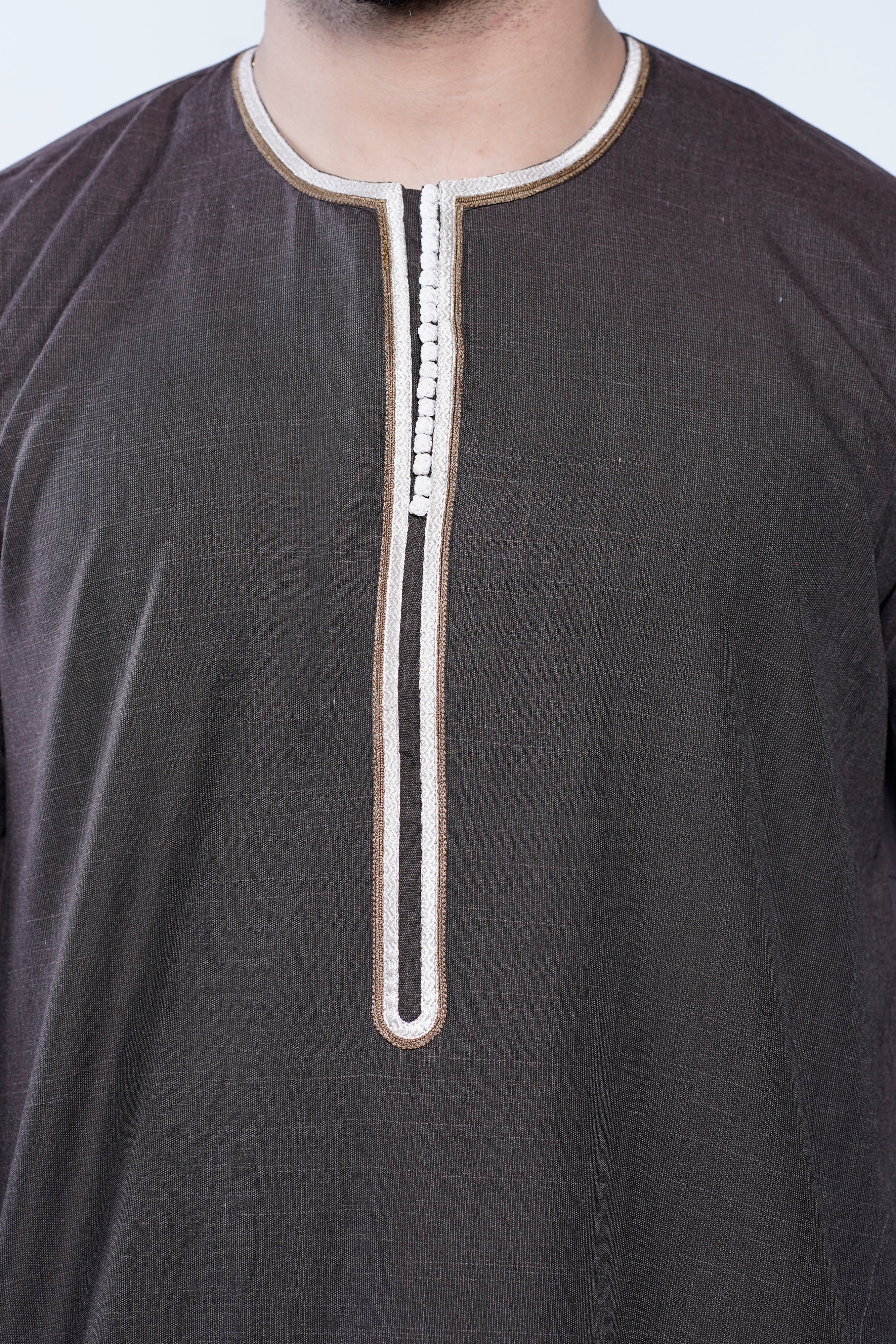 Long Sleeve Omani Embroidery Jubba