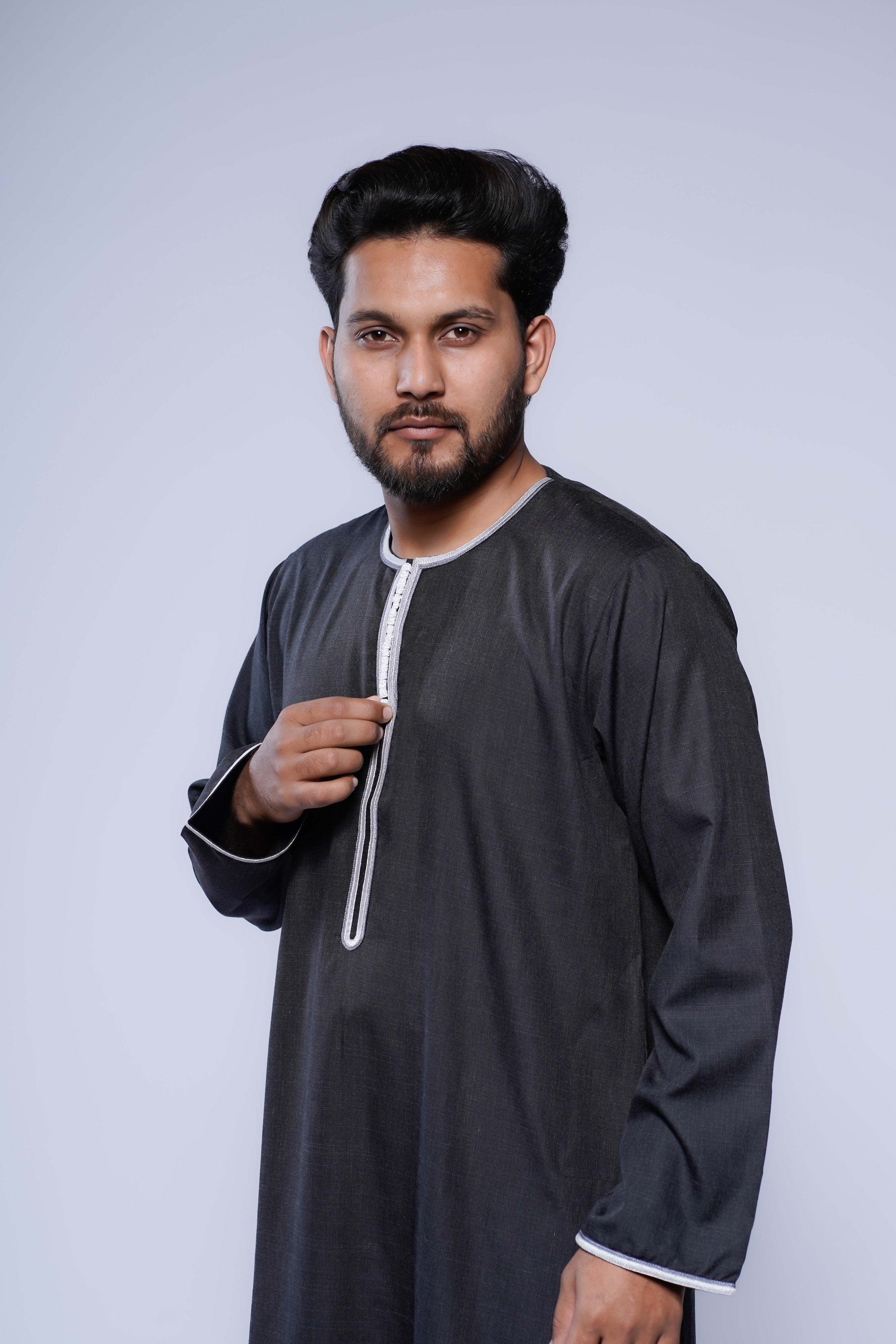Long Sleeve Omani Embroidery Jubba