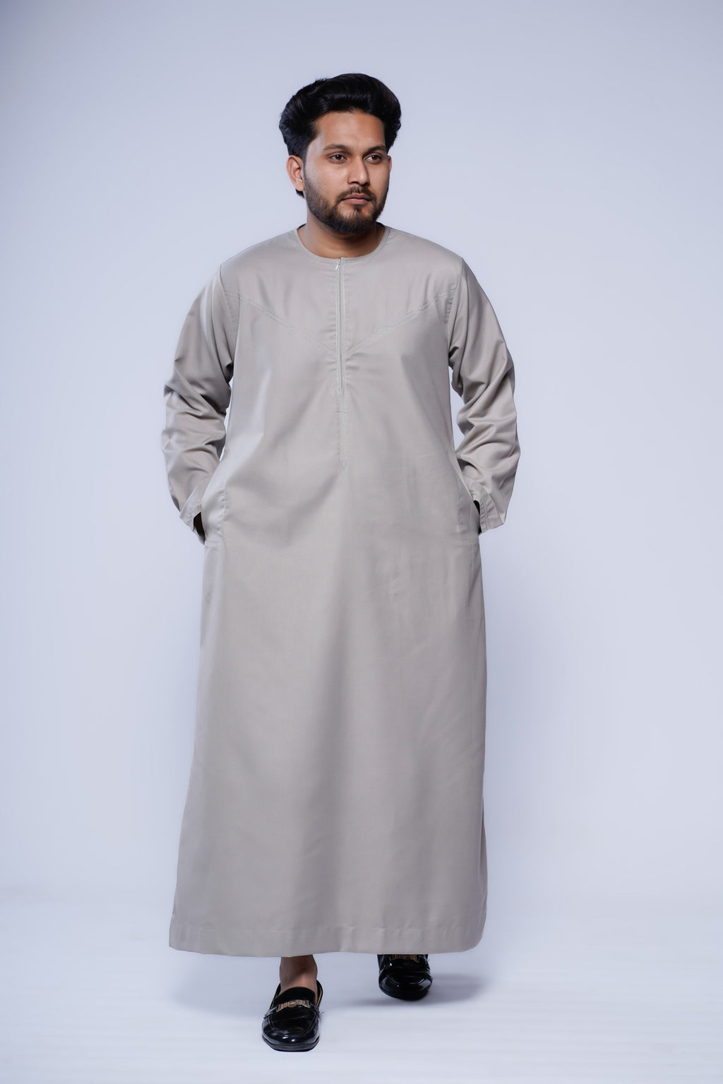 Omani Jubba with Curve Jump stitch design