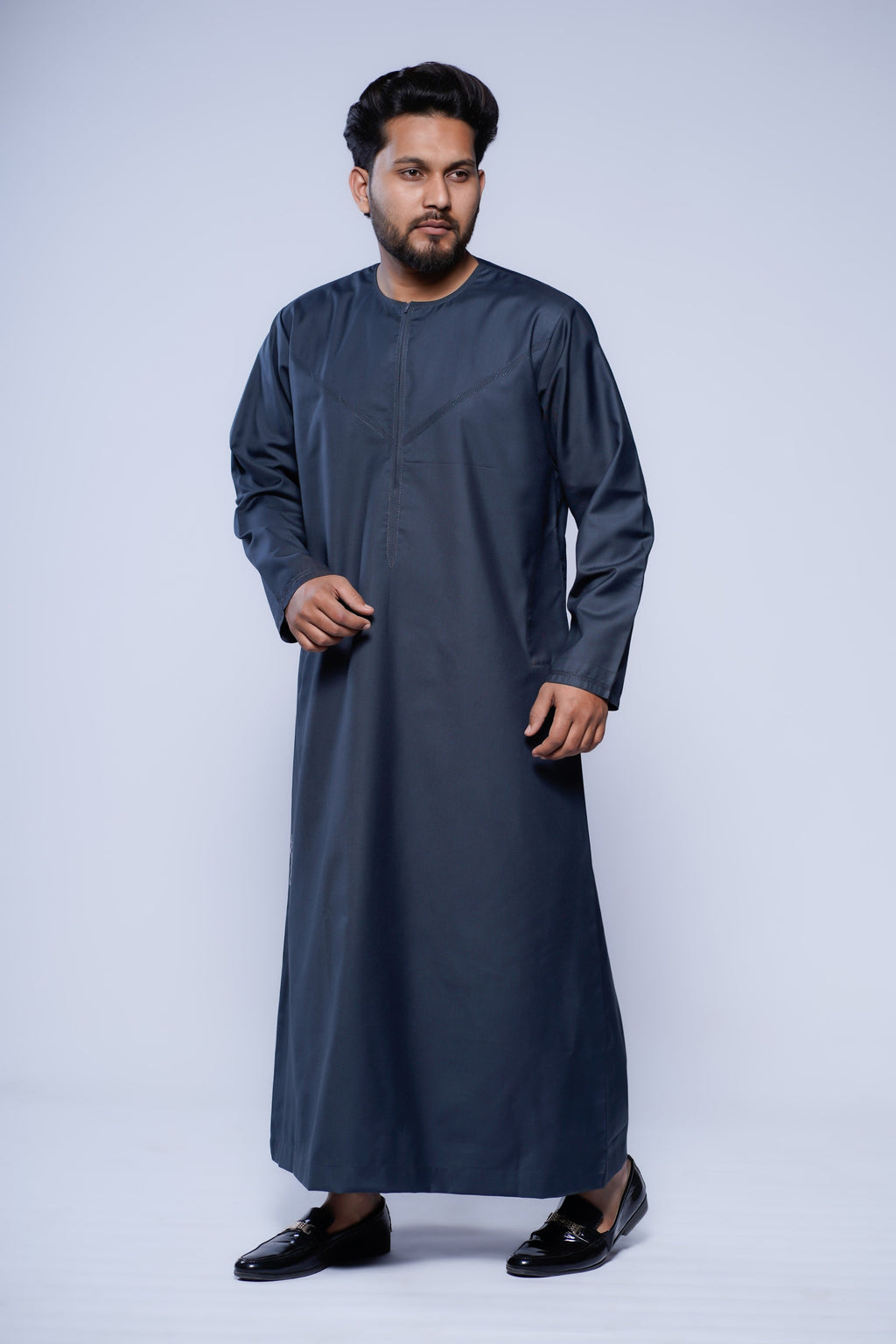 Omani Jubba with Curve Jump stitch design