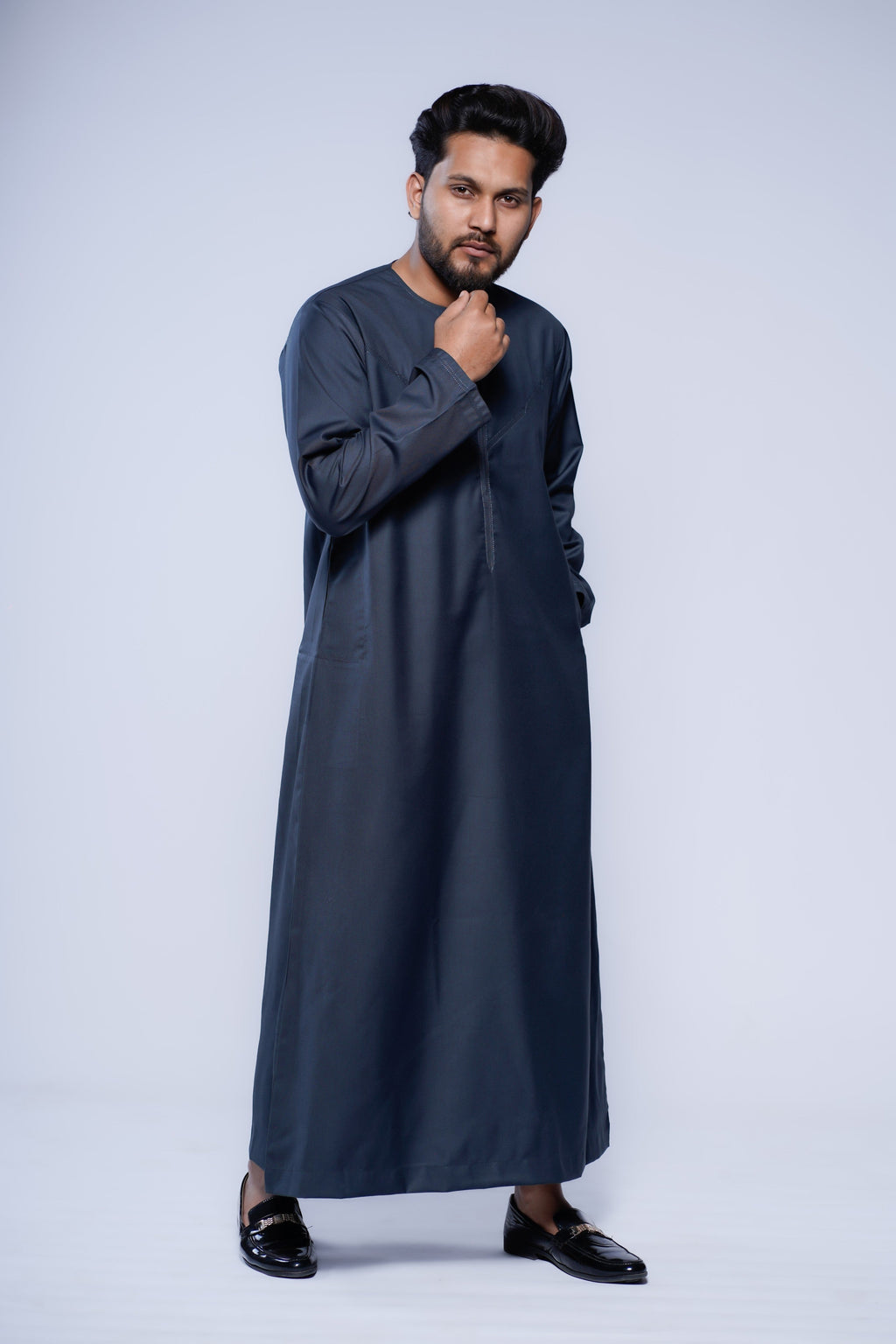 Omani Jubba with Curve Jump stitch design