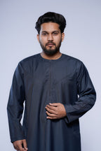 Omani Jubba with Curve Jump stitch design