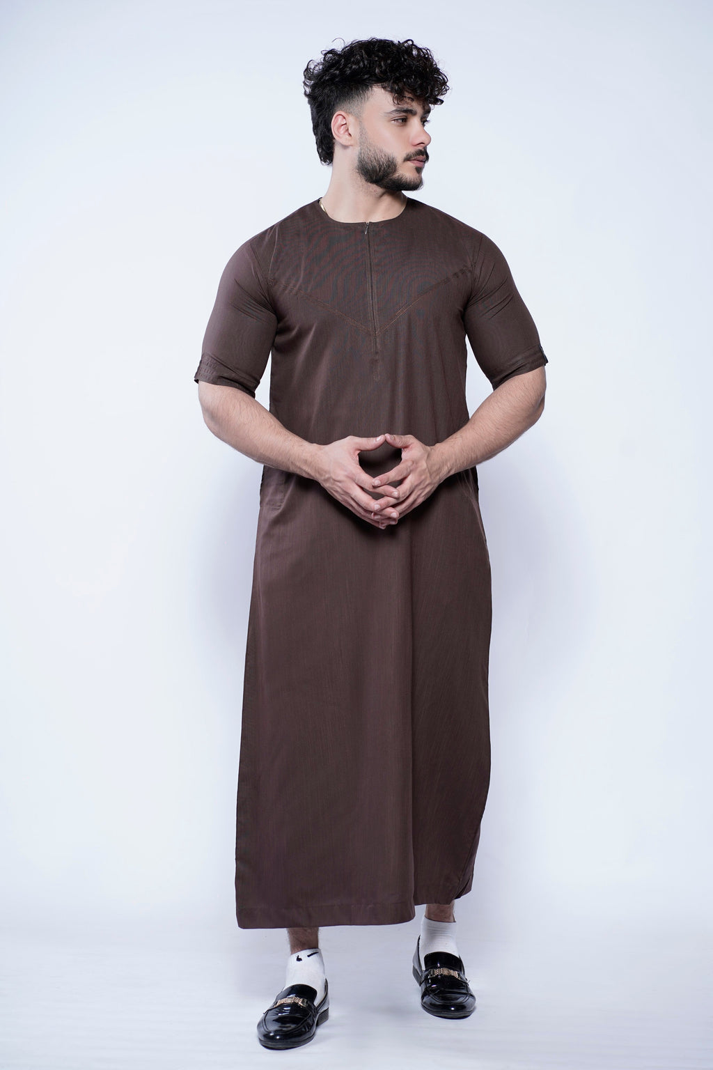 Short Sleeve Omani Jump Stitch Jubba