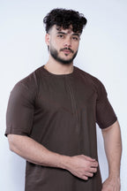 Short Sleeve Omani Jump Stitch Jubba