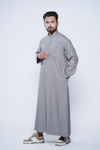 Omani Band Collar Jubba With Buttons