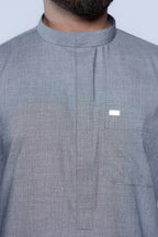 Omani Band Collar Jubba With Buttons