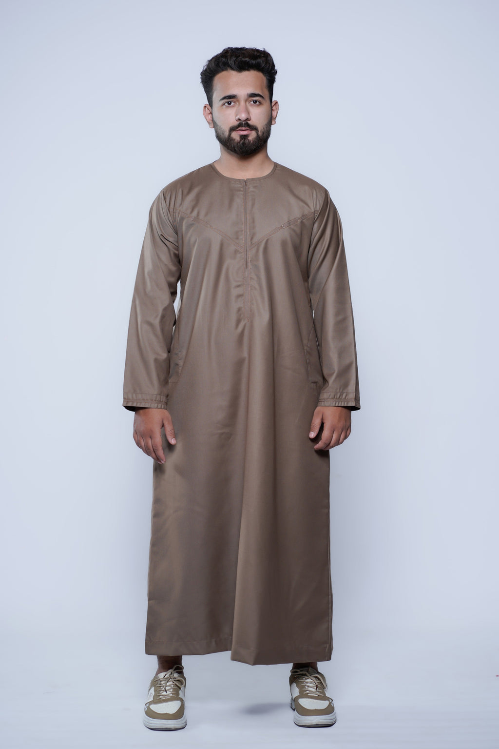 Omani Jubba with Curve Jump stitch design