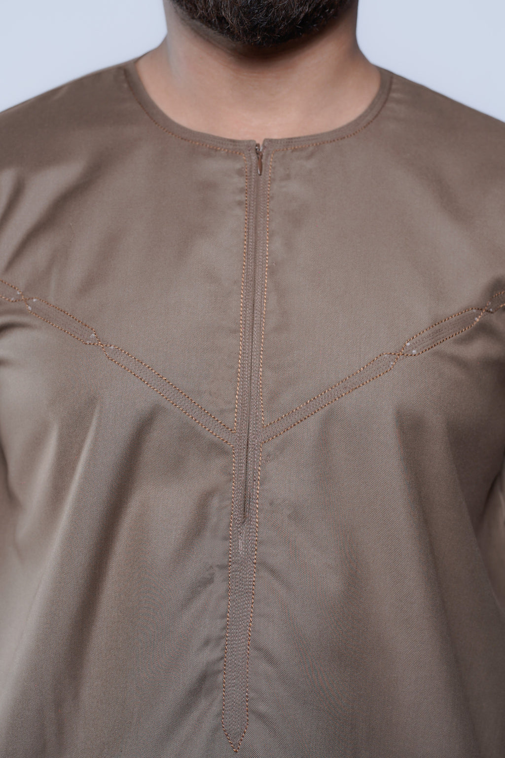 Omani Jubba with Curve Jump stitch design