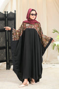 Black Embroidered Kaftan