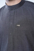 Omani Band Collar Jubba With Buttons