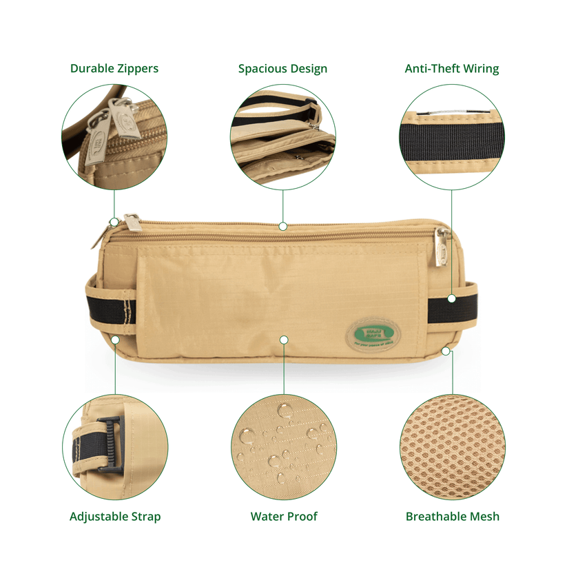 Anti-Theft Waist Hajj/Umrah Bag & Ihram Belt for Men