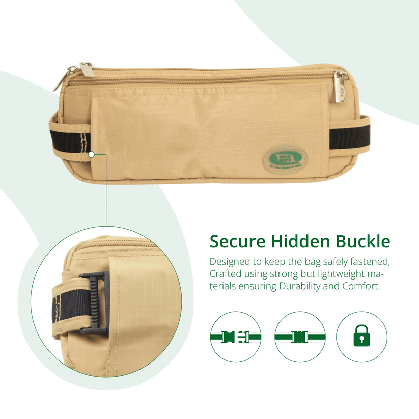 Anti-Theft Waist Hajj/Umrah Bag & Ihram Belt for Men