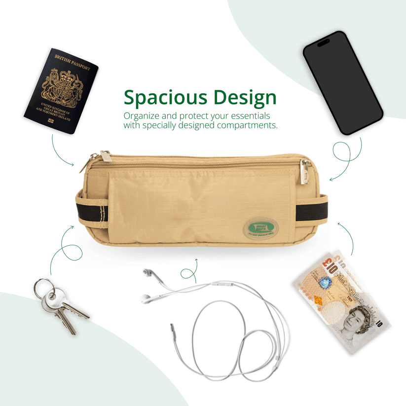 Anti-Theft Waist Hajj/Umrah Bag & Ihram Belt for Men