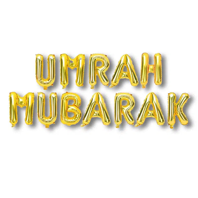 Umrah Mubarak Air Filled Balloons