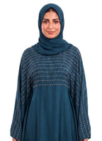 Women's Embellished Kaftan Abaya with Butterfly Sleeves