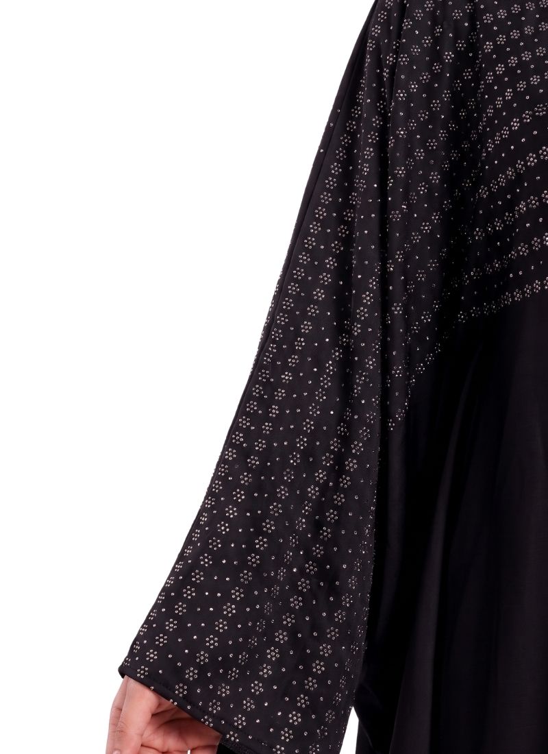 Women's Embellished Kaftan Abaya with Butterfly Sleeves