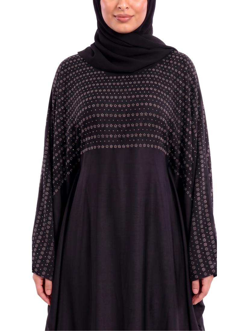 Women's Embellished Kaftan Abaya with Butterfly Sleeves