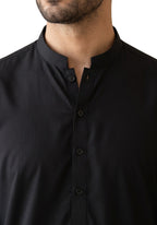 Mens Traditional Black Two Piece Shalwar Kameez