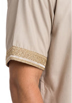 Half Sleeves Moroccan Thobes For Men -Skin
