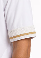 Half Sleeves Moroccan Thobes For Men -White