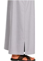 Half Sleeves Moroccan Thobes For Men -Light Grey