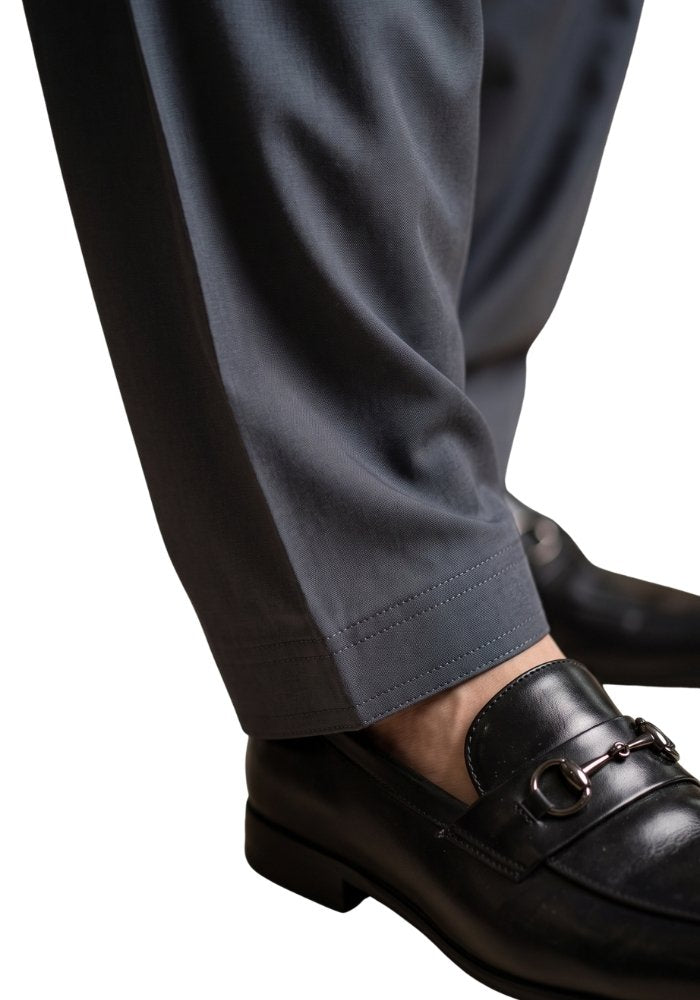 Men's Classic Plain Dark Grey Shalwar Kameez