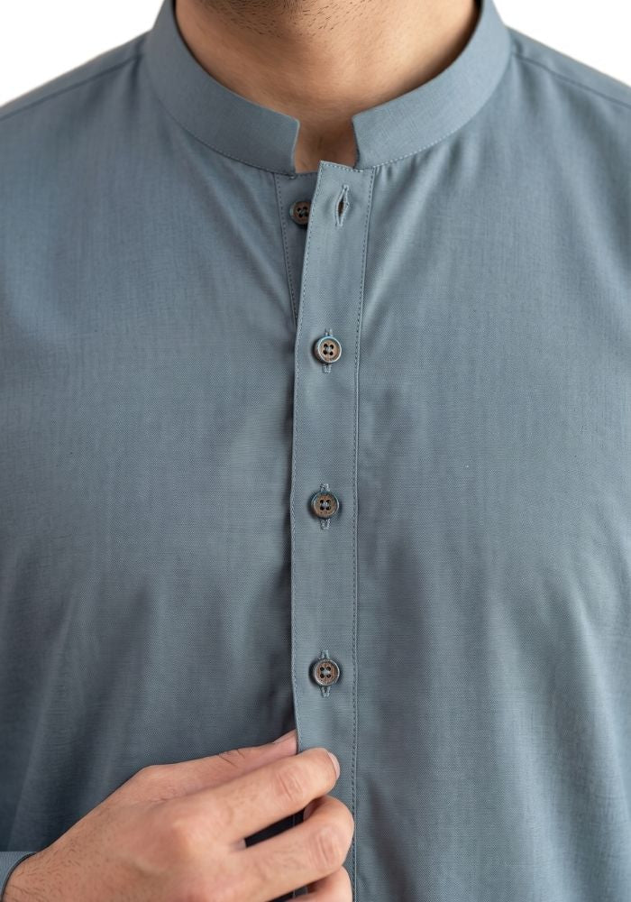 Premium Grey Shalwar Kameez for Men