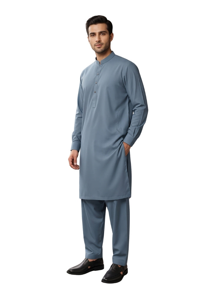Premium Grey Shalwar Kameez for Men