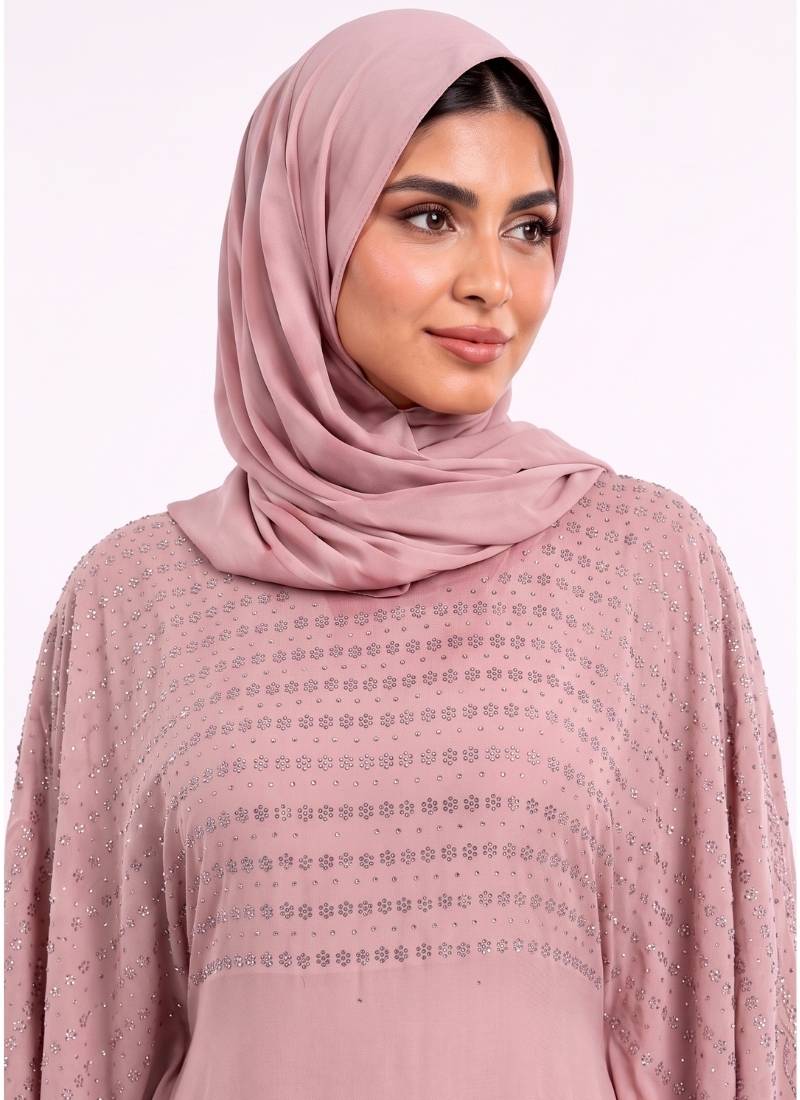 Women's Embellished Kaftan Abaya with Butterfly Sleeves