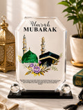 Islamic Umrah Mubarak Crystal Display Plaque Gift