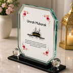 Umrah Mubarak Mirror Glass Frame Gift for Loved Ones