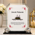 Umrah Mubarak Mirror Glass Frame Gift for Loved Ones