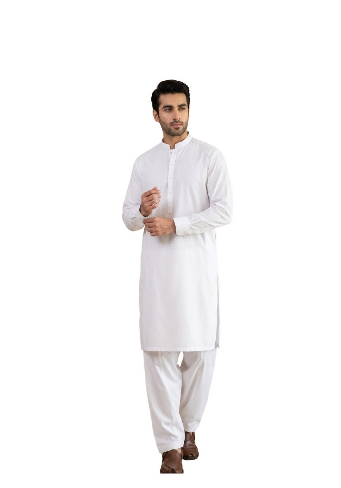 Men's Premium White Two Piece Shalwar Kameez