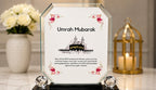 Umrah Mubarak Mirror Glass Frame Gift for Loved Ones