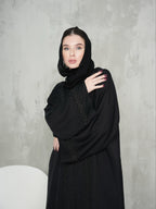 Black Full Body Patterned Abaya