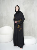 Black Gold Pattern Abaya