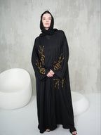 Black Gold Pattern Abaya